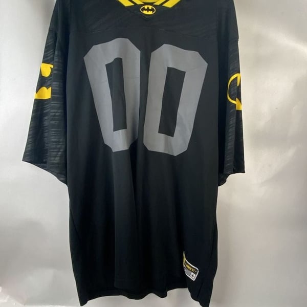 Batman DC Comics Football Jersey Size 2XL Black Yellow