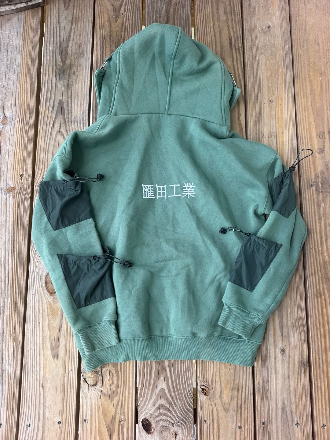 MFCT HTGY High Collar Techwear Hoodie Size XL Green 4