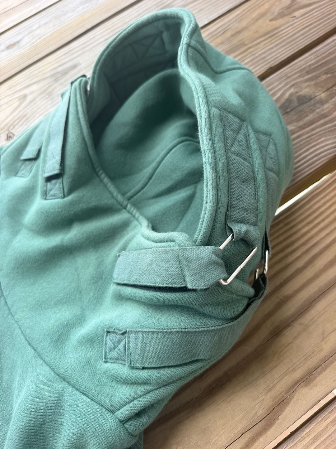MFCT HTGY High Collar Techwear Hoodie Size XL Green 6
