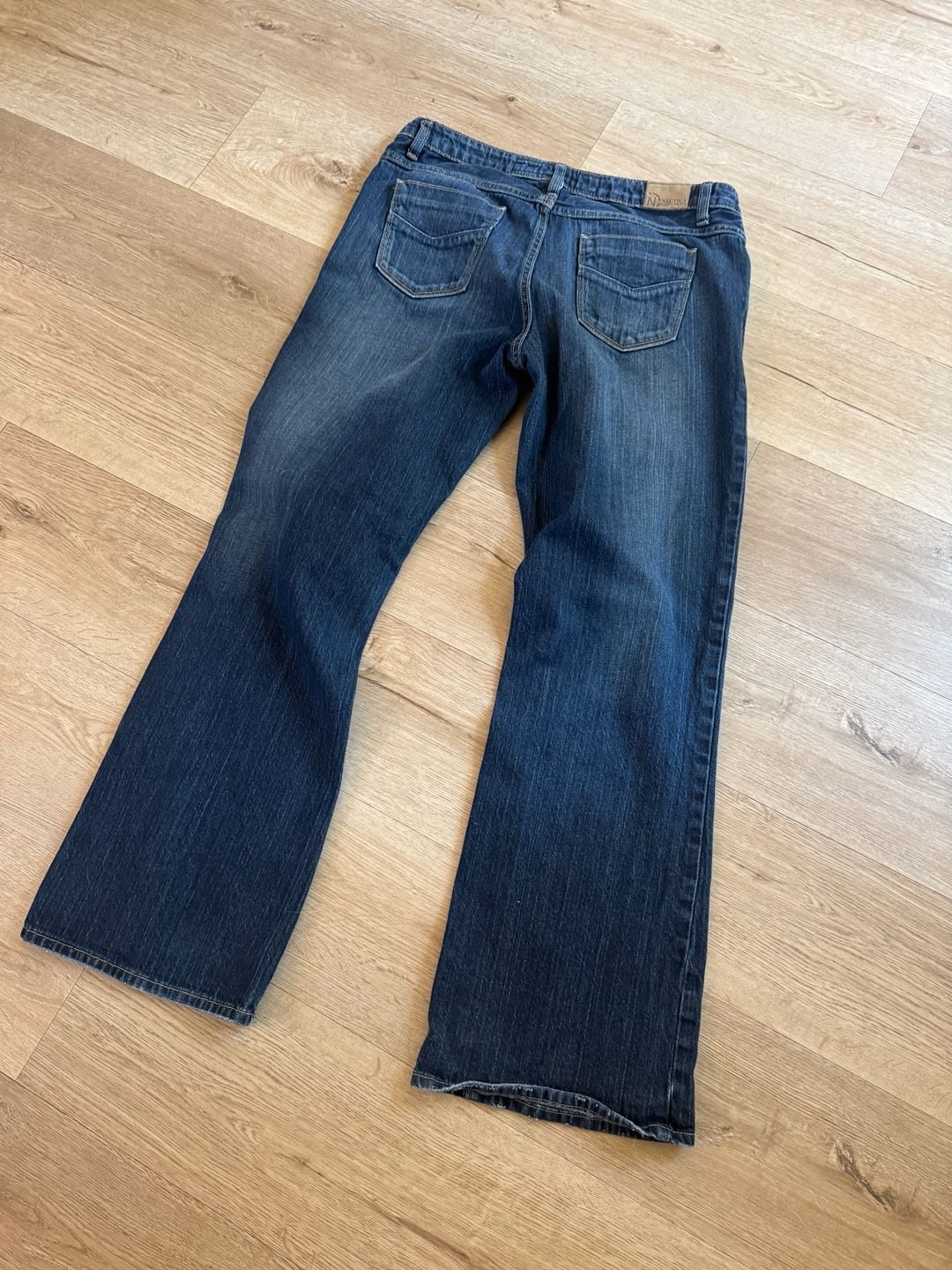 Nautica Jeans Size 12 Blue Denim Wash Flare Pants 5