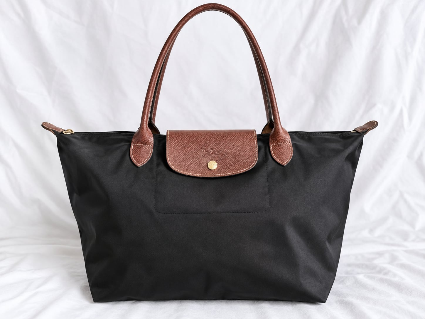 Longchamp Le Pliage Original Black Medium Handbag 2