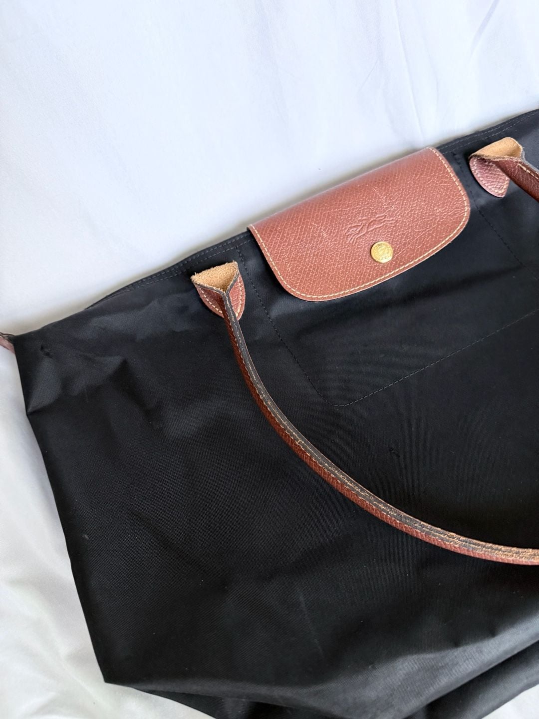 Longchamp Le Pliage Original Black Medium Handbag 4