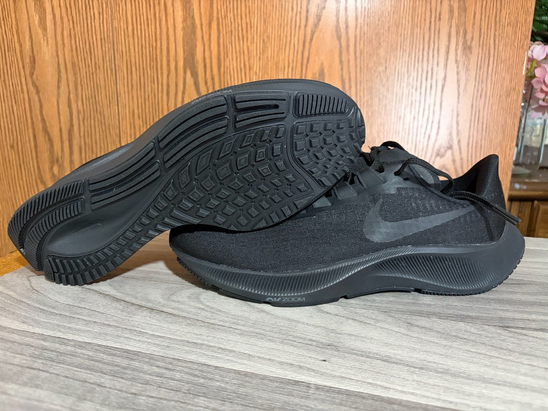 Nike Men's Air Zoom Pegasus 37 Running Shoes Triple Black BQ9646-005 Size 11.5 8