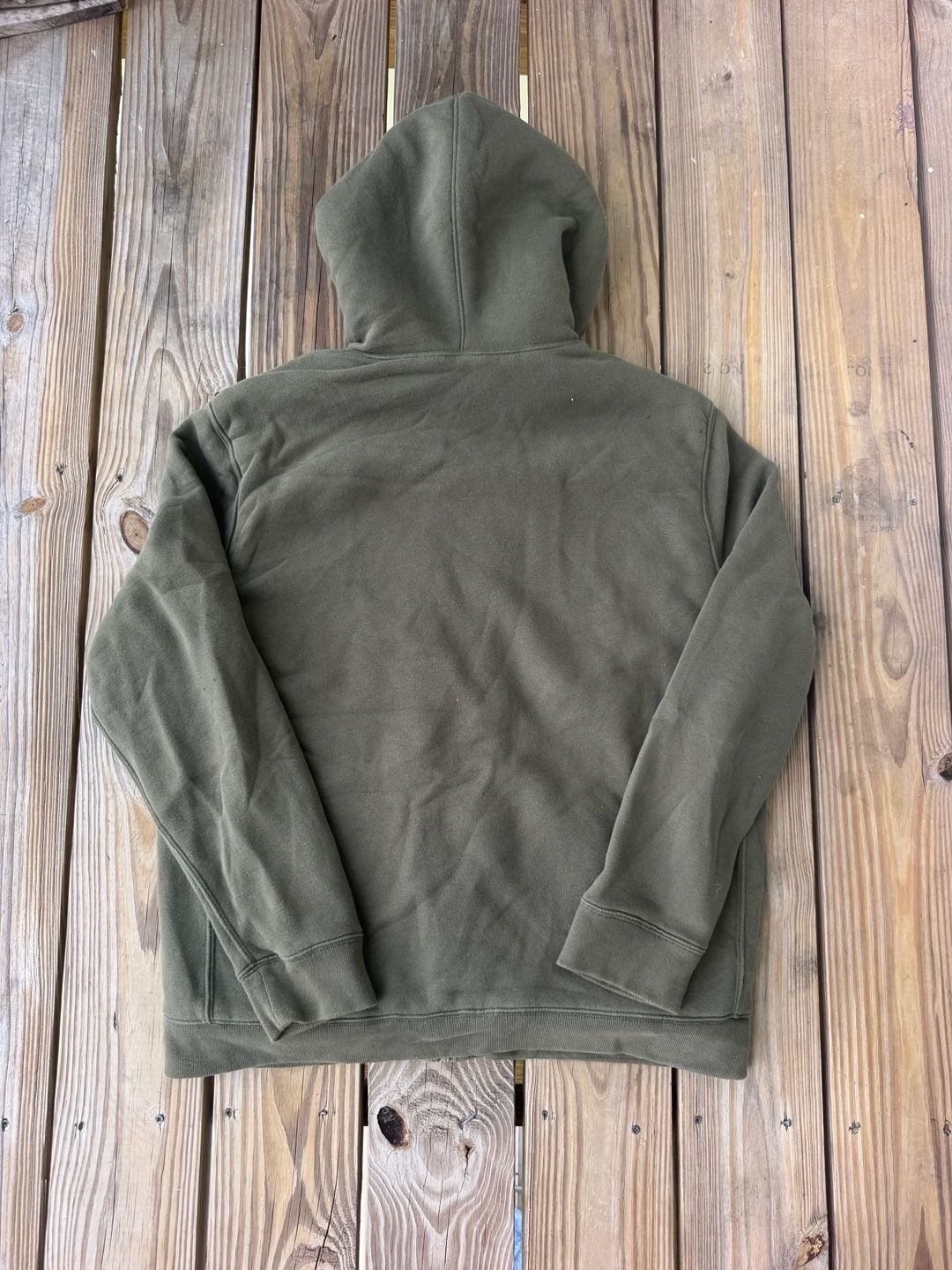 Abercrombie & Fitch Sherpa Lined Hoodie Size XL Green Full Zip 5