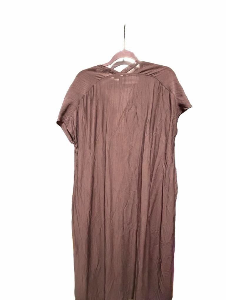 Grade & Gather V-Neck Dress Size S/M Mauve Textured Midi 5