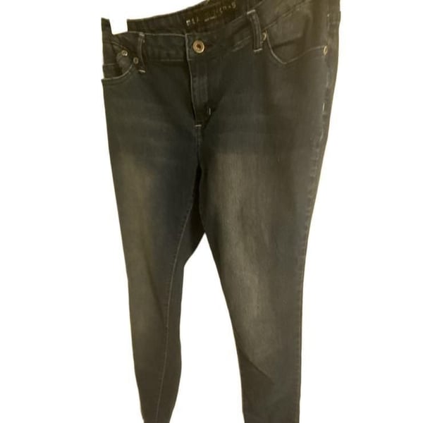 Salt Works Me ReSkinny Dark Wash Rhinestone Pocket Jeans
