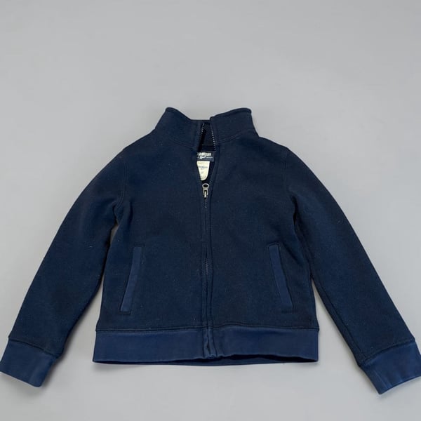 OshKosh B'gosh Full Zip Knit Jacket Size 5T Navy Blue