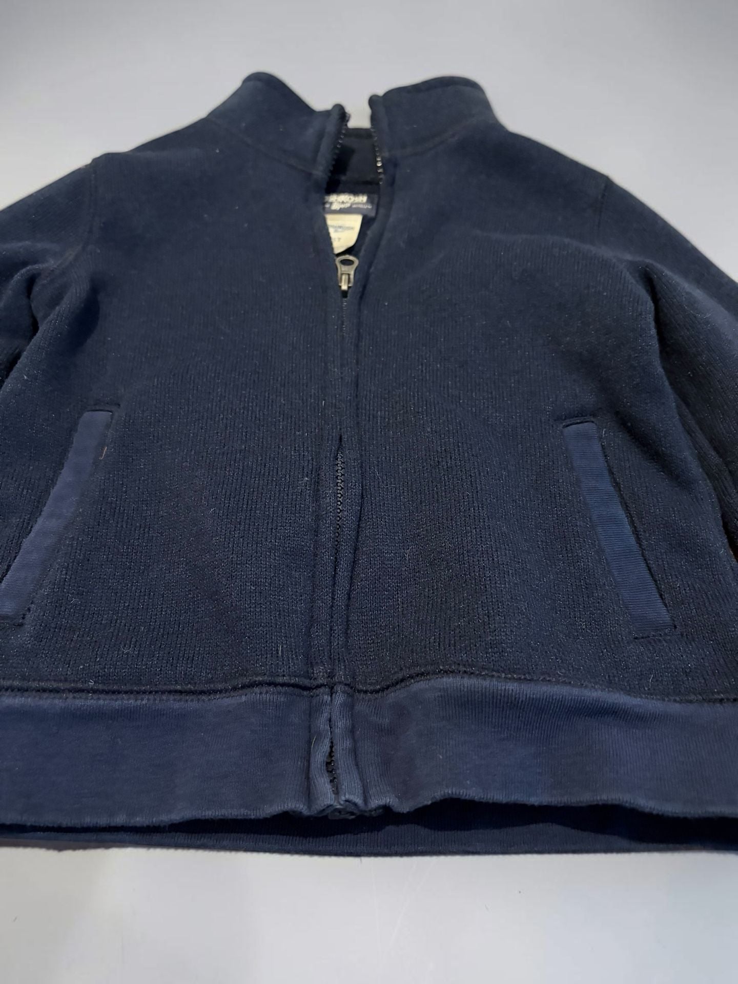 OshKosh B'gosh Full Zip Knit Jacket Size 5T Navy Blue 5