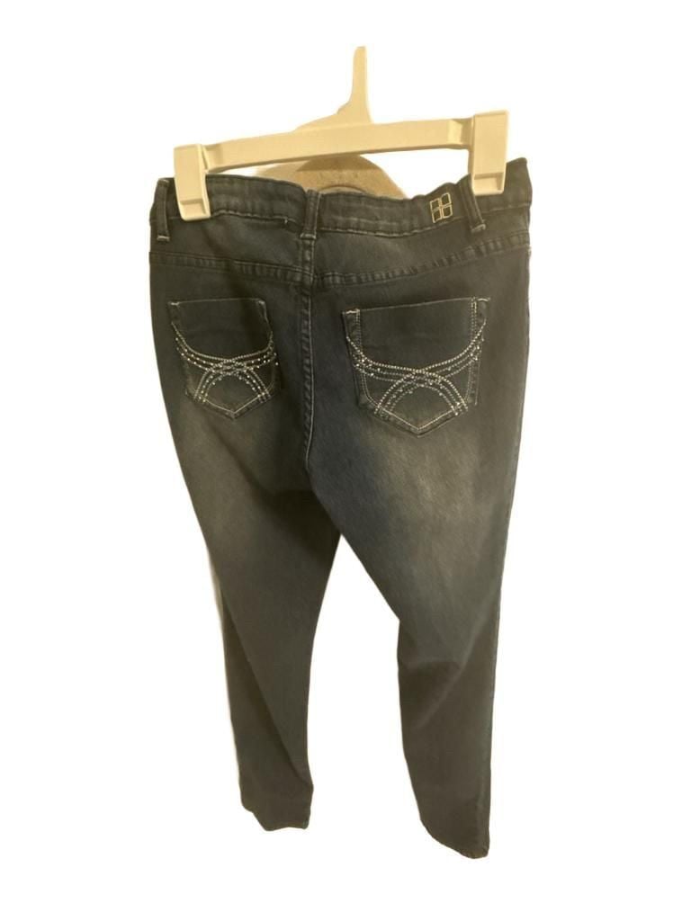 Salt Works Me ReSkinny Dark Wash Rhinestone Pocket Jeans 5