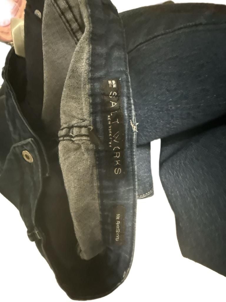 Salt Works Me ReSkinny Dark Wash Rhinestone Pocket Jeans 3