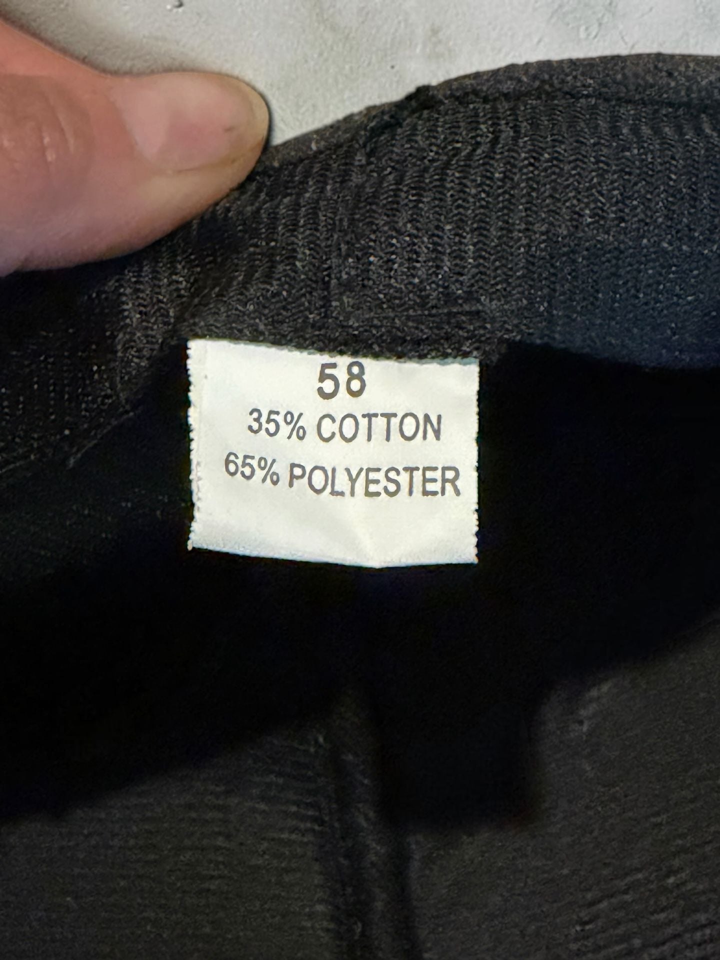 Unbranded Newsboy Flat Cap Size Large 58 Dark Grey Cotton Blend Cabbie Hat 7
