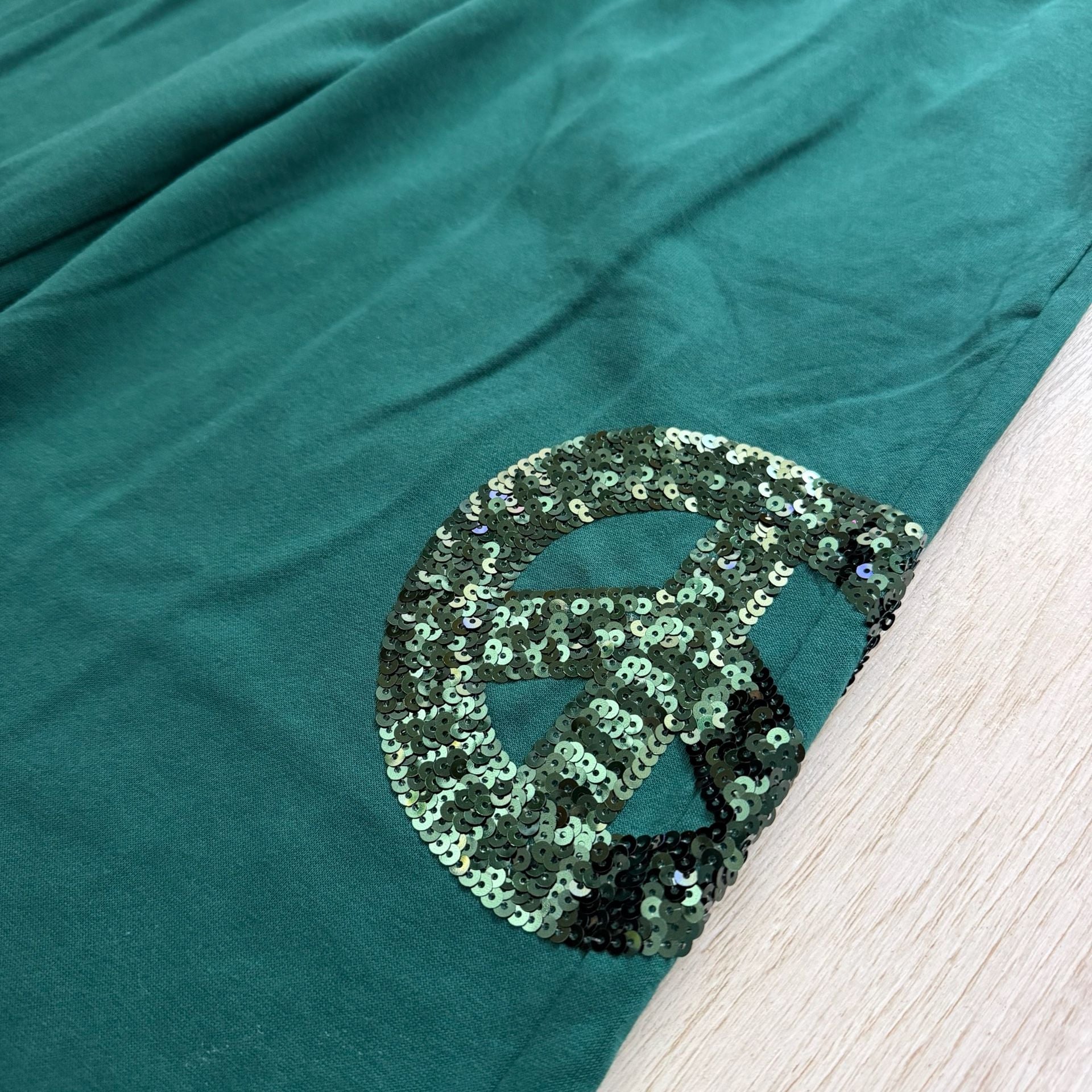 Umgee Sweatpants Green Sequin 3