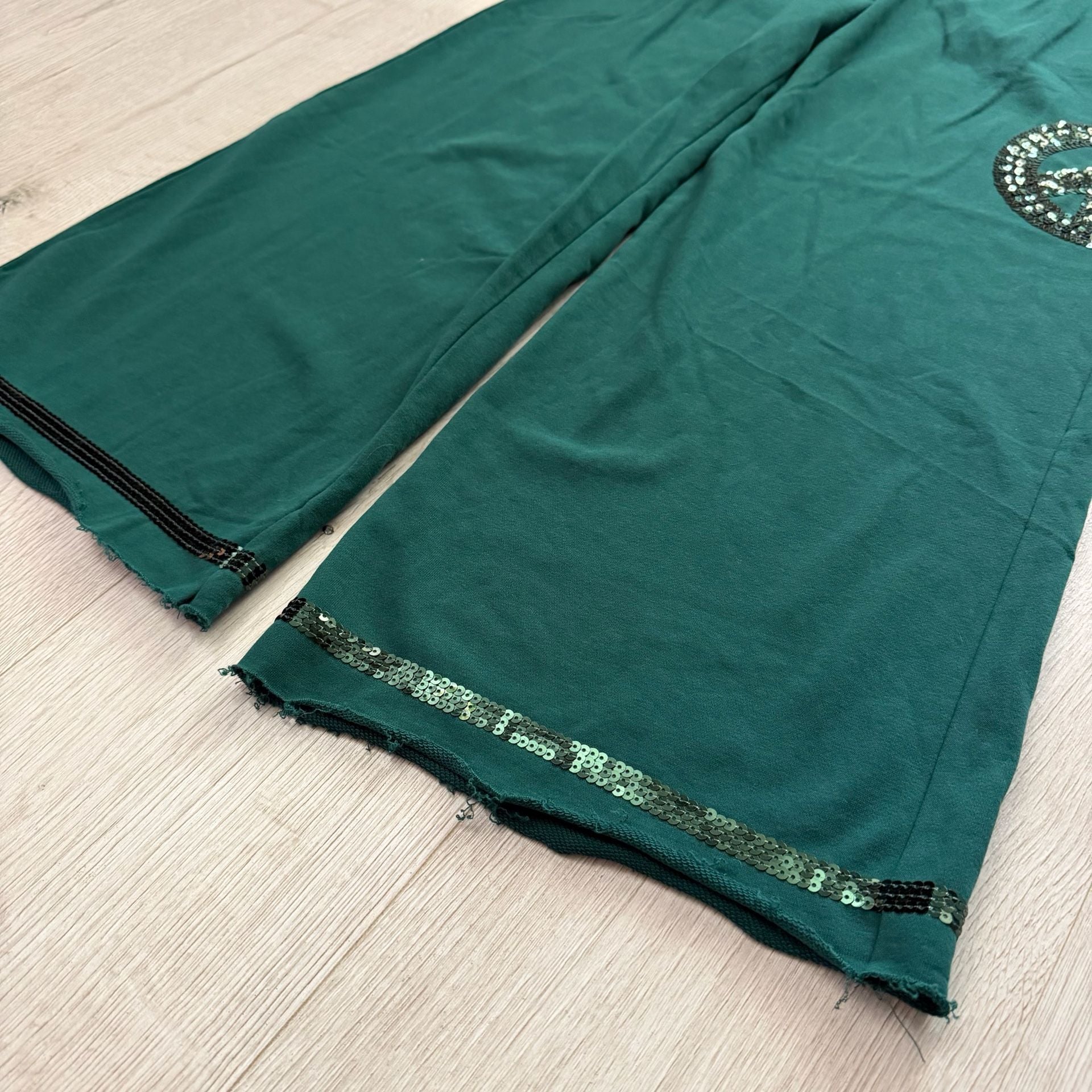 Umgee Sweatpants Green Sequin 5
