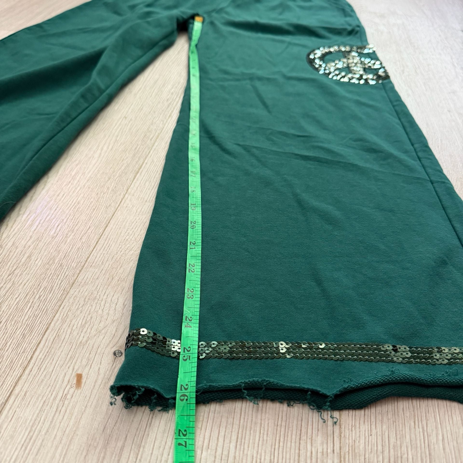 Umgee Sweatpants Green Sequin 7