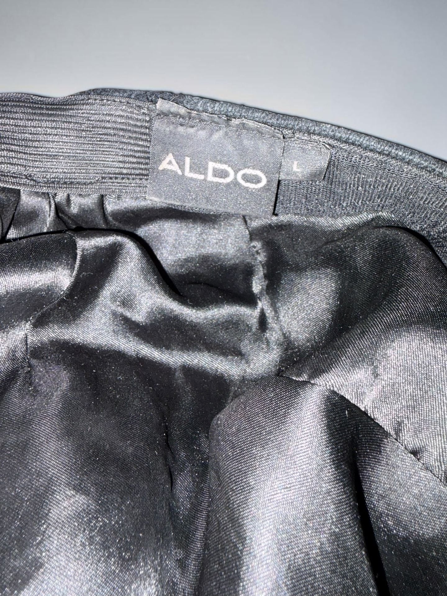 Aldo Newsboy Cap Size L Black Knit Flat Hat 7