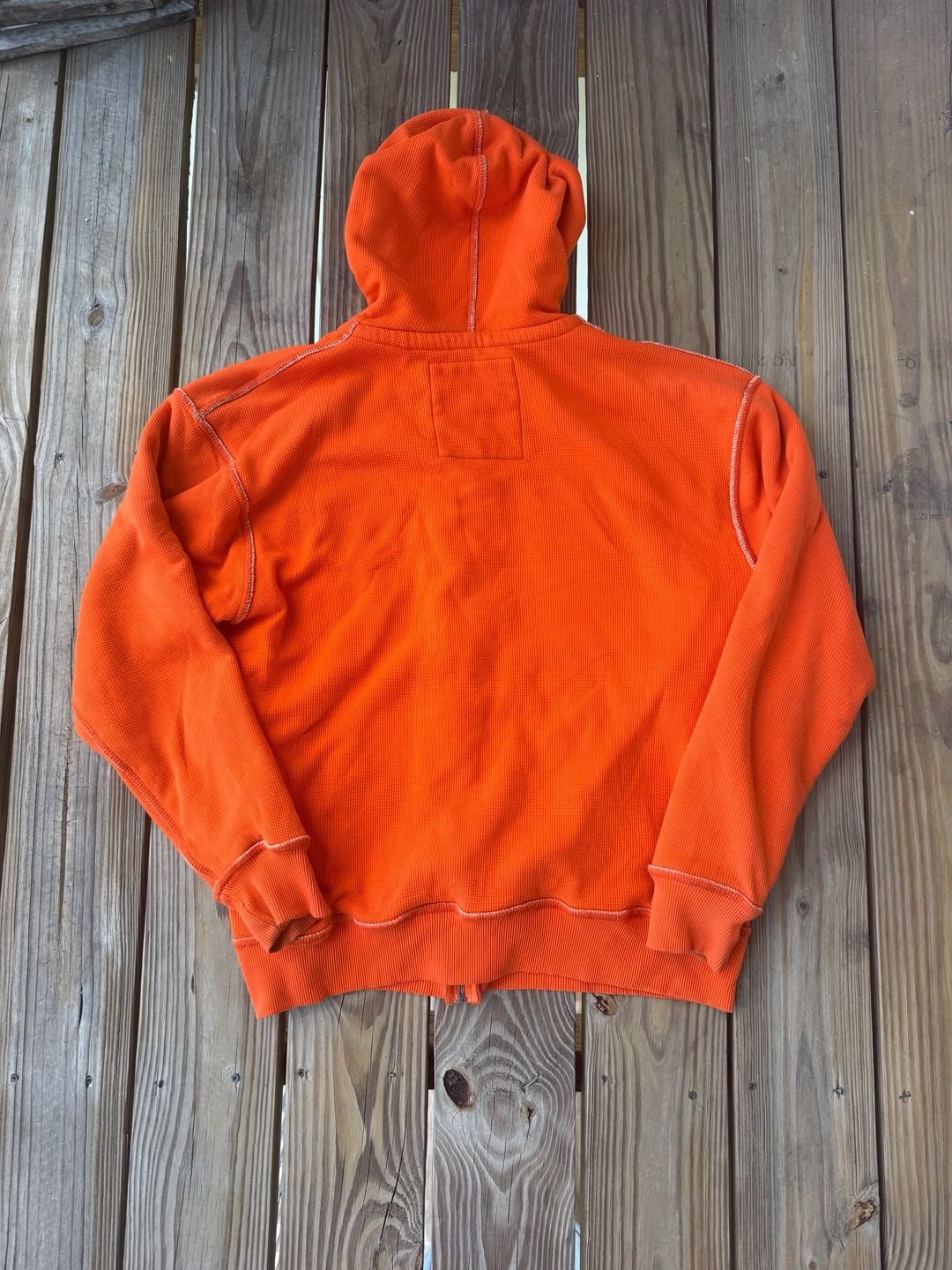 J. America Syracuse Orange Full Zip Hoodie Size XL Orange Thermal 4