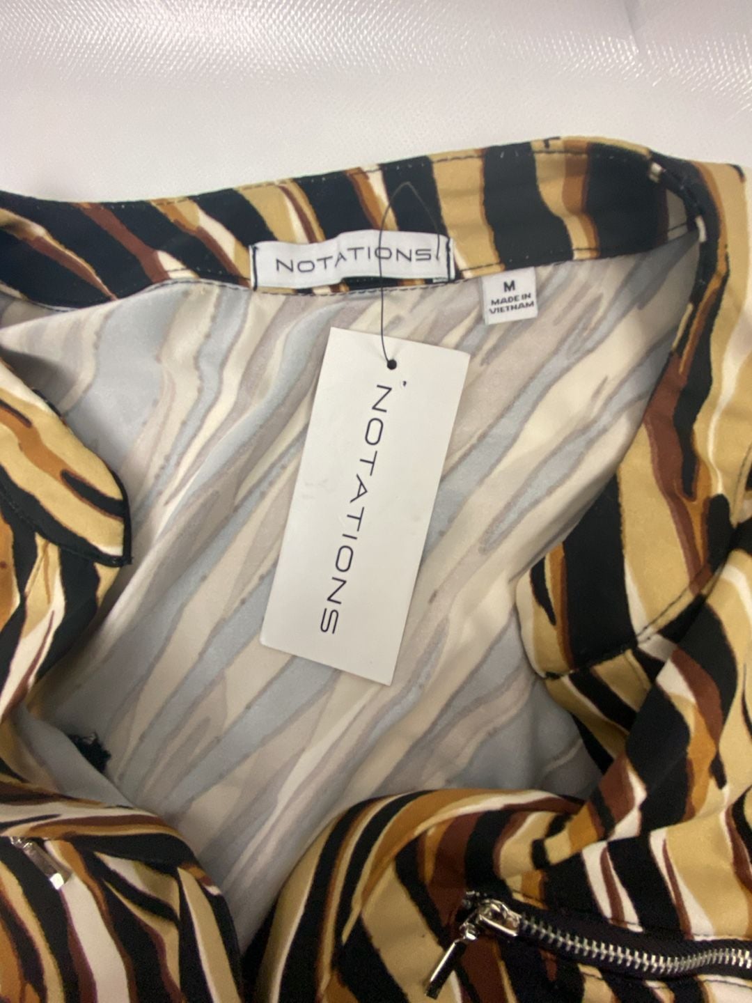 Notations Animal Print Button-Up Shirt 4
