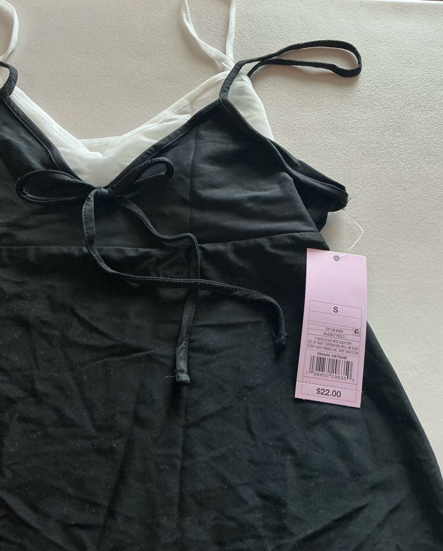 Wild Fable Layered Mini Dress Size S Black White 3