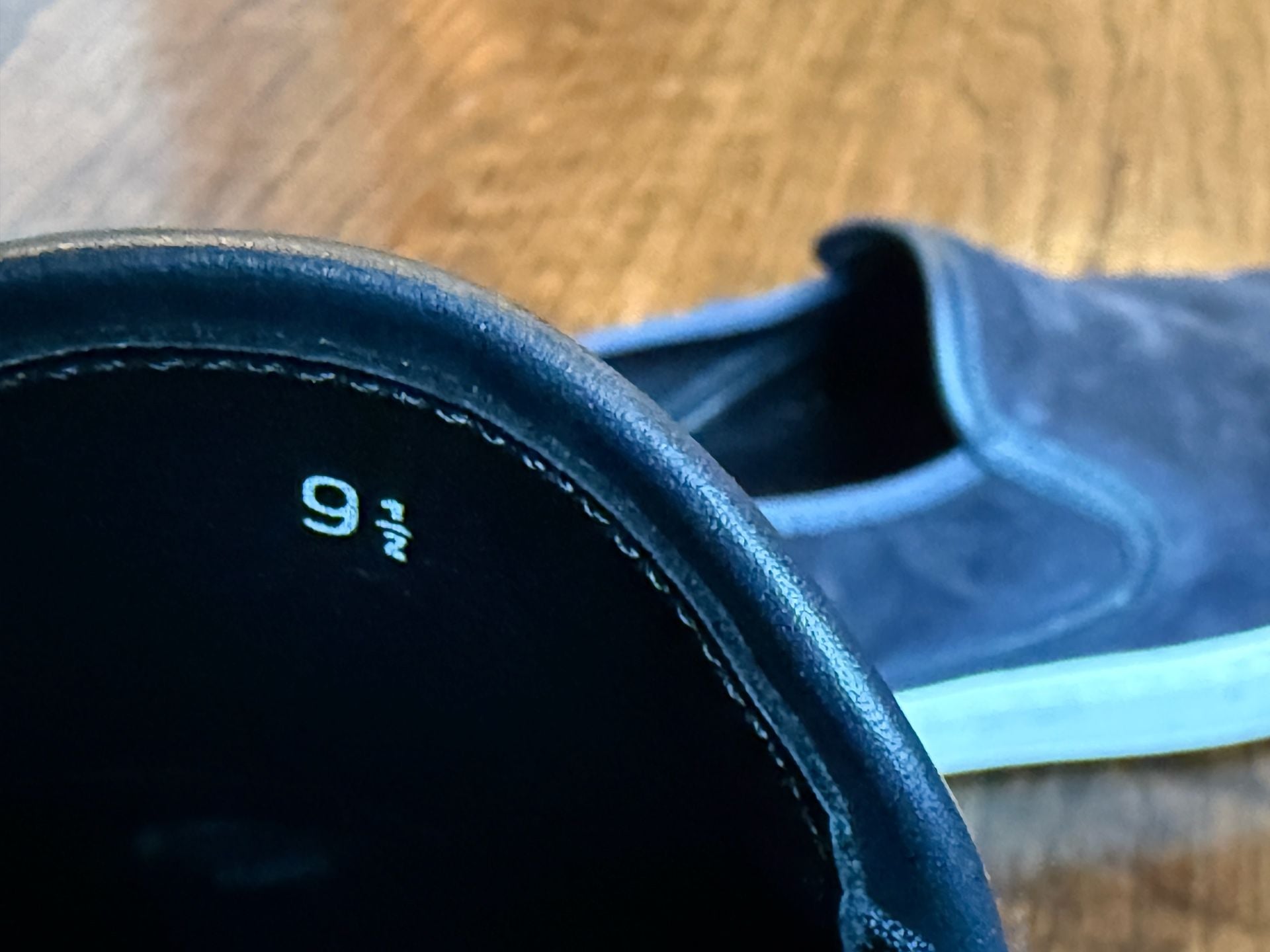 SANTONI low top men's blue suede slip-on sneakers - made in Italy / 43EU / 9.5US 11