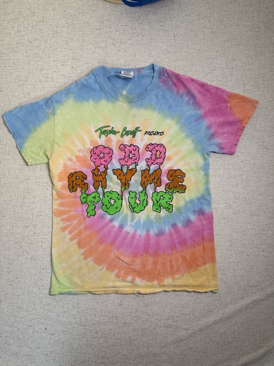 Taylor Caniff T-Shirt 2015 Odd Rhyme Tour Tie Dye 2