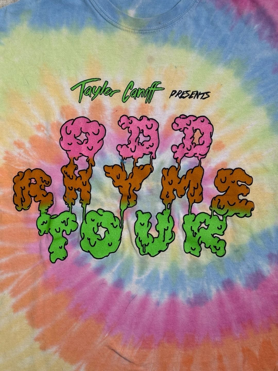 Taylor Caniff T-Shirt 2015 Odd Rhyme Tour Tie Dye 3