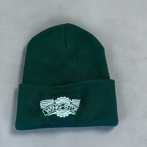 Port & Company Wingstop Embroidered Cuffed Beanie Green Acrylic