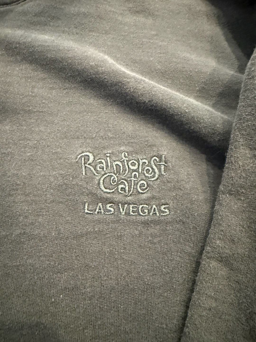 Rainforest Cafe Las Vegas Quarter Zip Sweatshirt Size XXL Dark Green 2