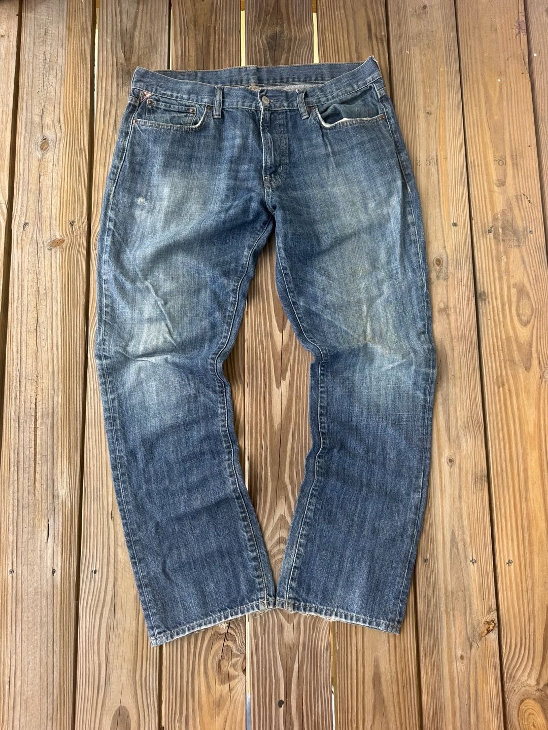 Denim & Supply Ralph Lauren Jeans Size 36x32 Blue Cotton Slouch Fit 2