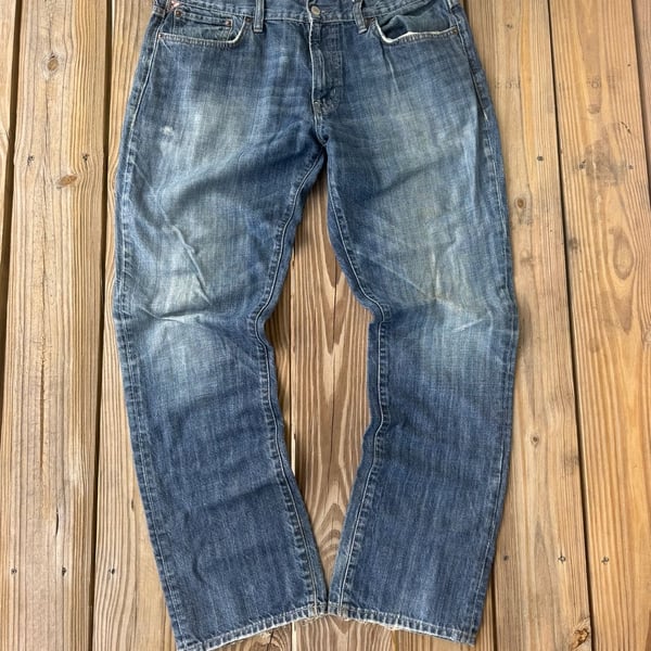 Denim & Supply Ralph Lauren Jeans Size 36x32 Blue Cotton Slouch Fit