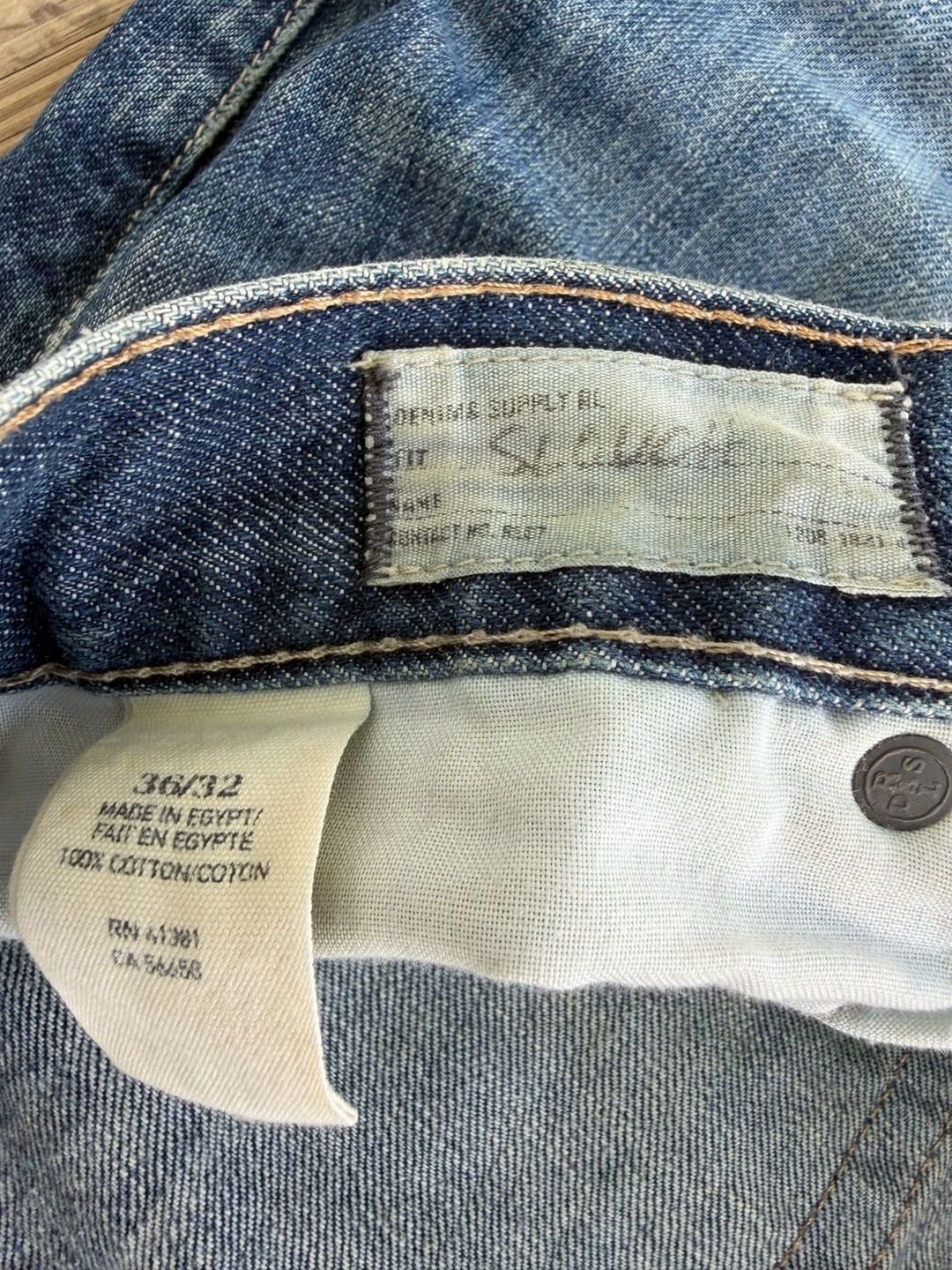 Denim & Supply Ralph Lauren Jeans Size 36x32 Blue Cotton Slouch Fit 4