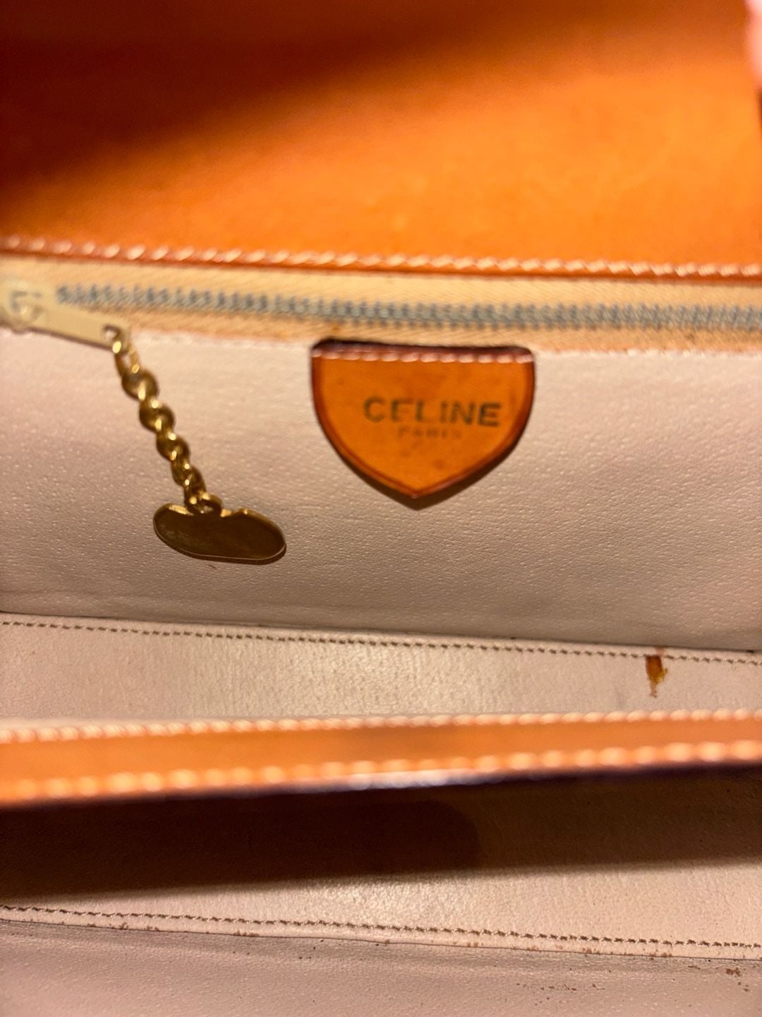 Celine Vintage Macadam Canvas And Leather Top Handle Bag 7