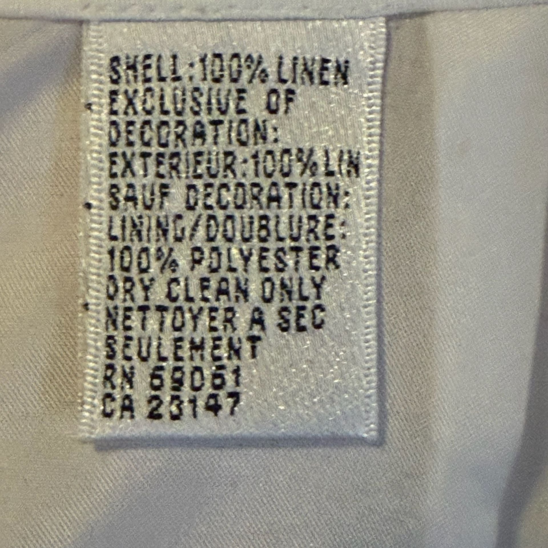 Talbots Irish Linen Skirt Size 8 Embroidered Fish 4
