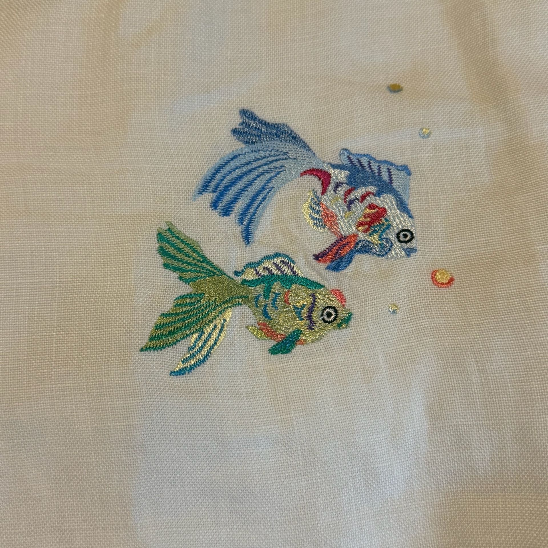 Talbots Irish Linen Skirt Size 8 Embroidered Fish 7