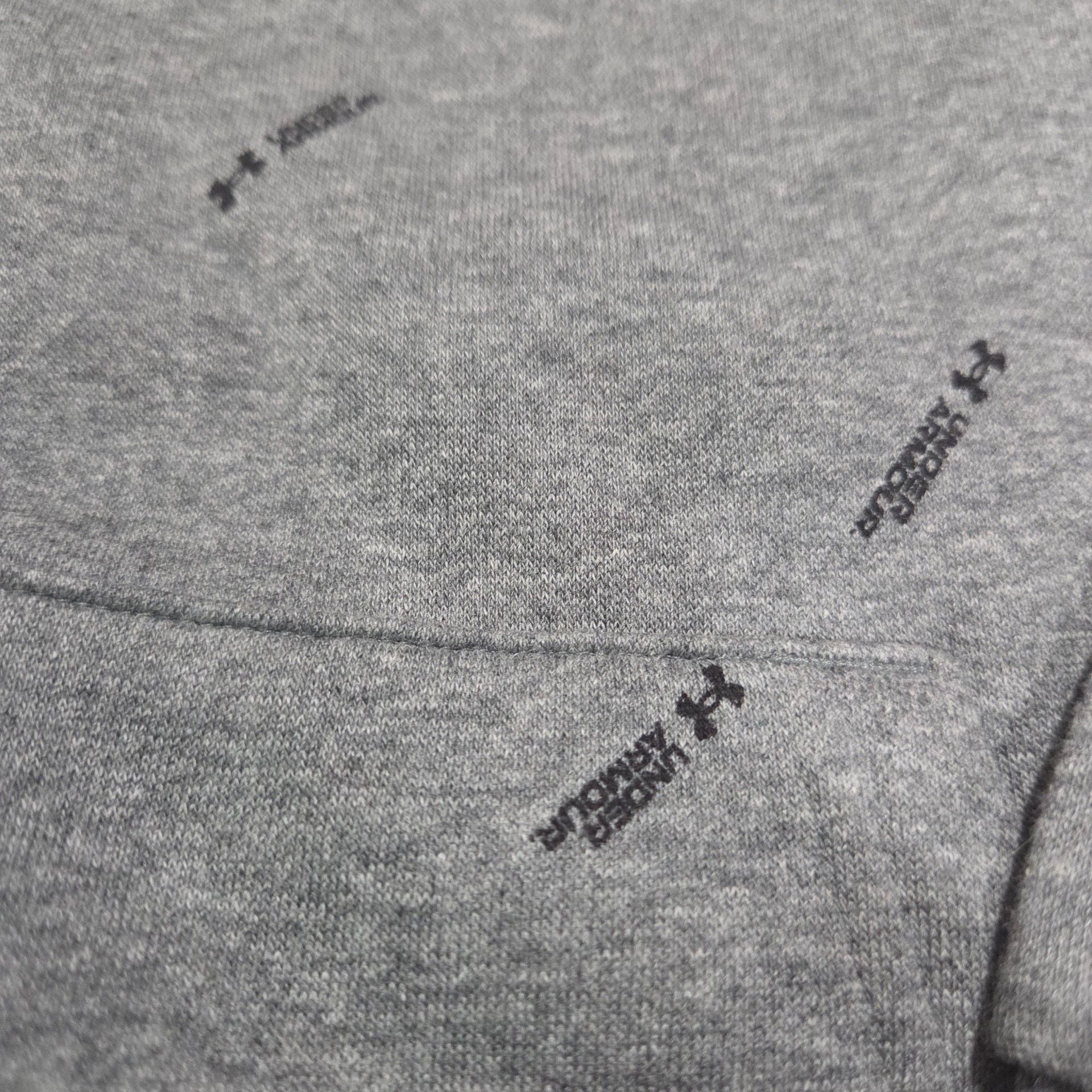 Under Armour Rival Fleece Hoodie Size SM Gray All Over Print 4