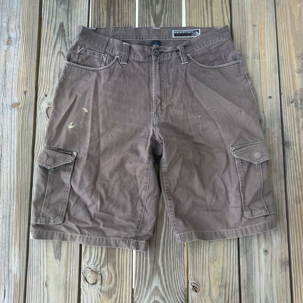 Enyce Cargo Shorts Size 36 Brown Cotton Skate Y2K Grunge