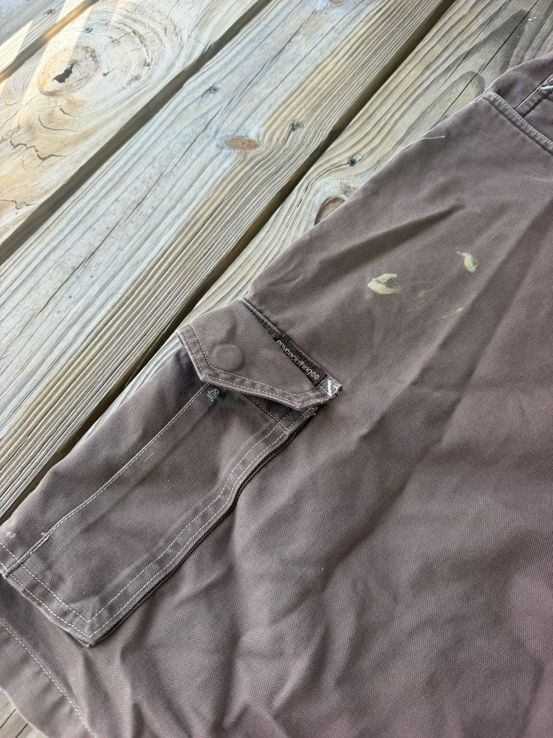 Enyce Cargo Shorts Size 36 Brown Cotton Skate Y2K Grunge 3