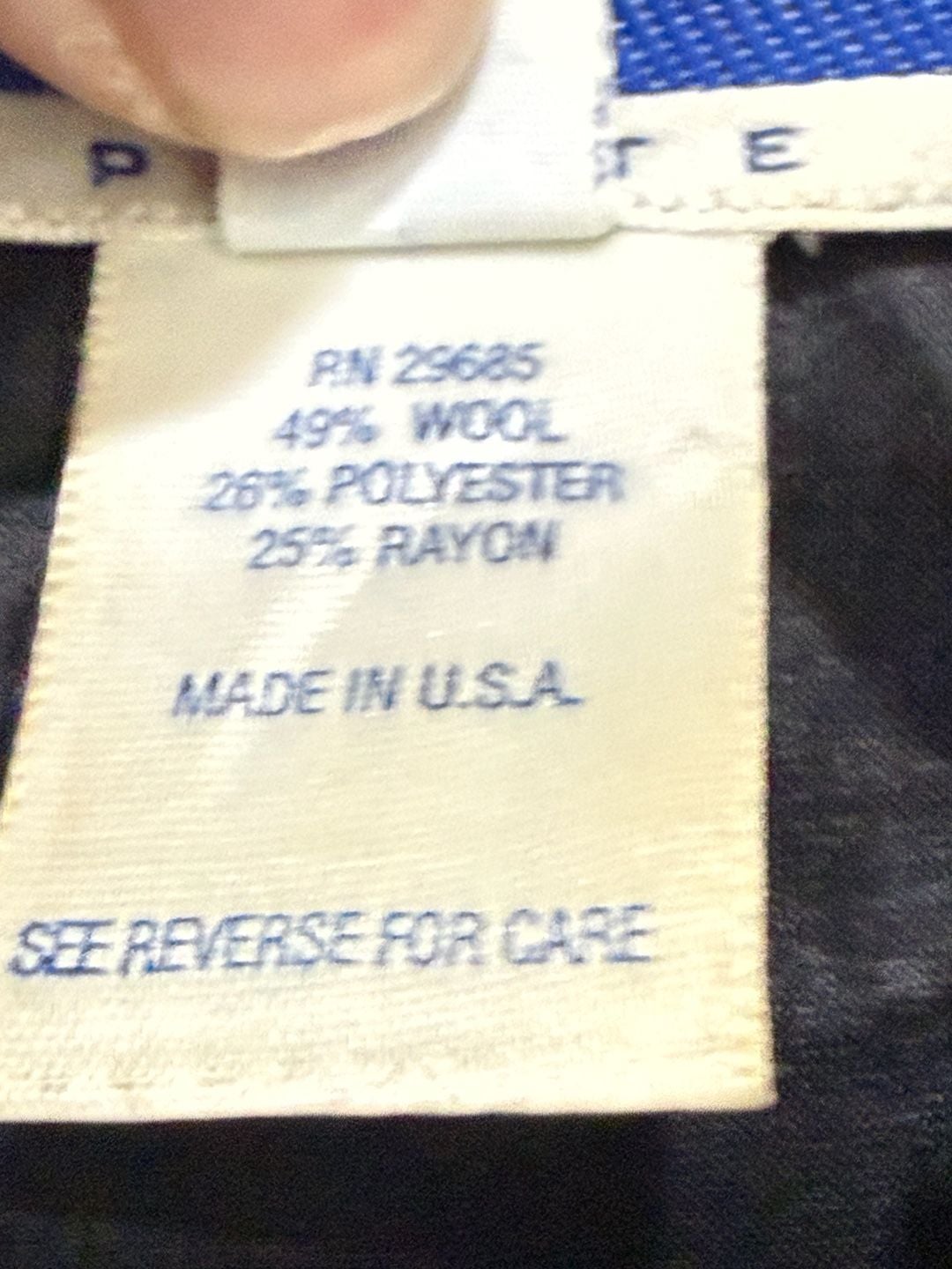 Pendleton Wool Blend Blazer Jacket Size 6 Blue Petite 5