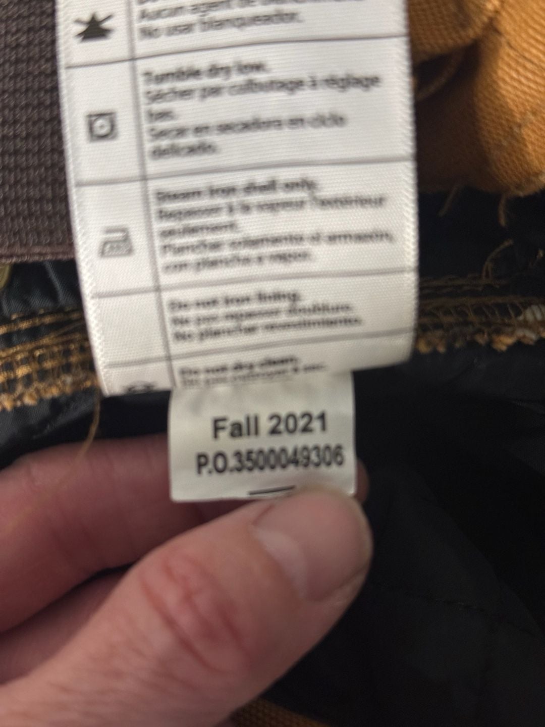 Carhartt Loose Fit Insulated Bib Overalls L Short Brown 6