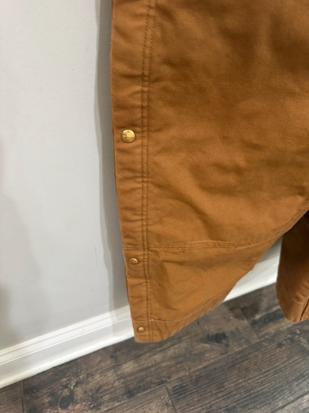 Carhartt Loose Fit Insulated Bib Overalls L Short Brown 7