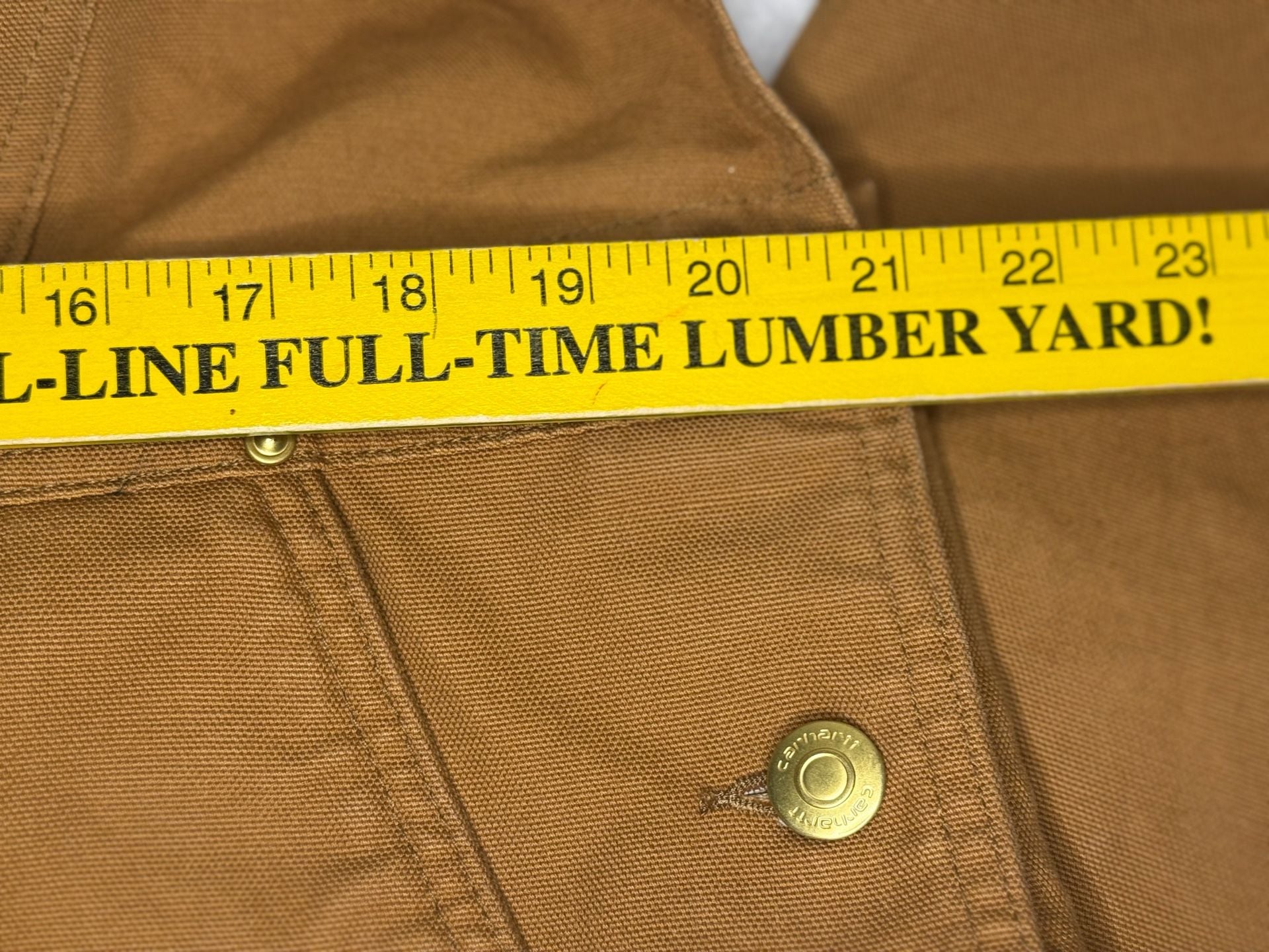 Carhartt Loose Fit Insulated Bib Overalls L Short Brown 12