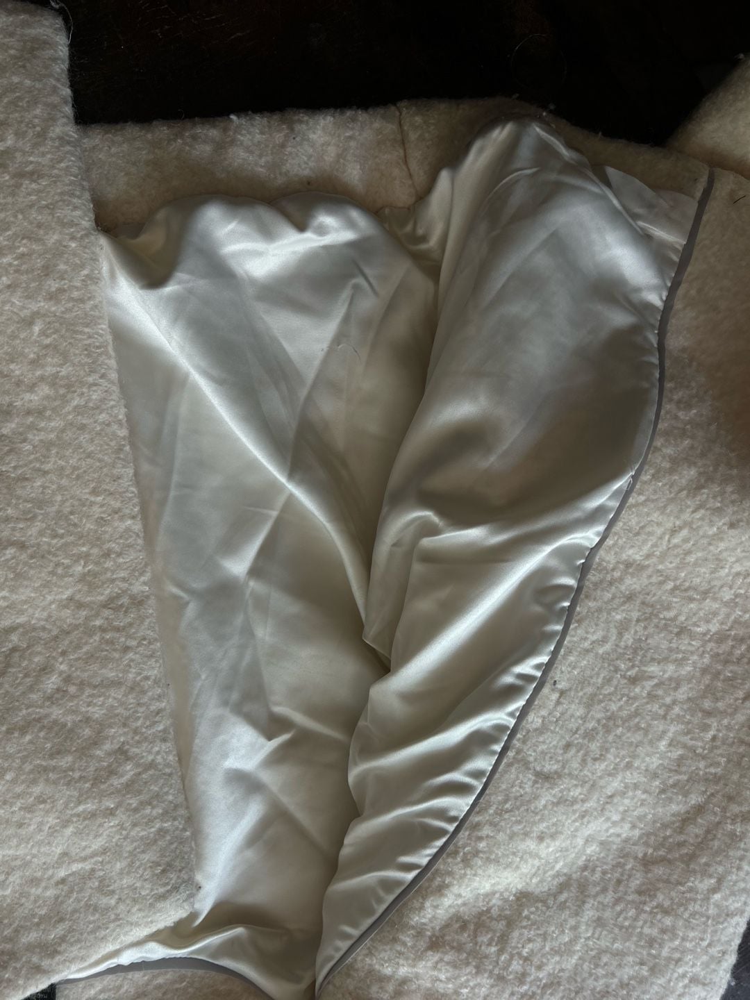 Banana Republic Boucle Moto Jacket Size 4 Ivory Wool 7