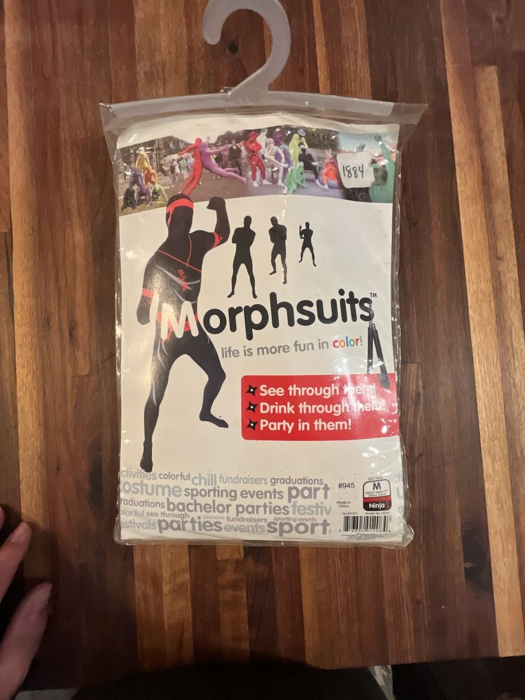Morphsuits Ninja Costume Size M Black 1