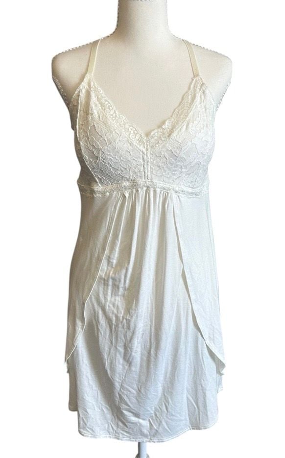 Babydoll Dress Lace V-neck Top Maurices Size L 2