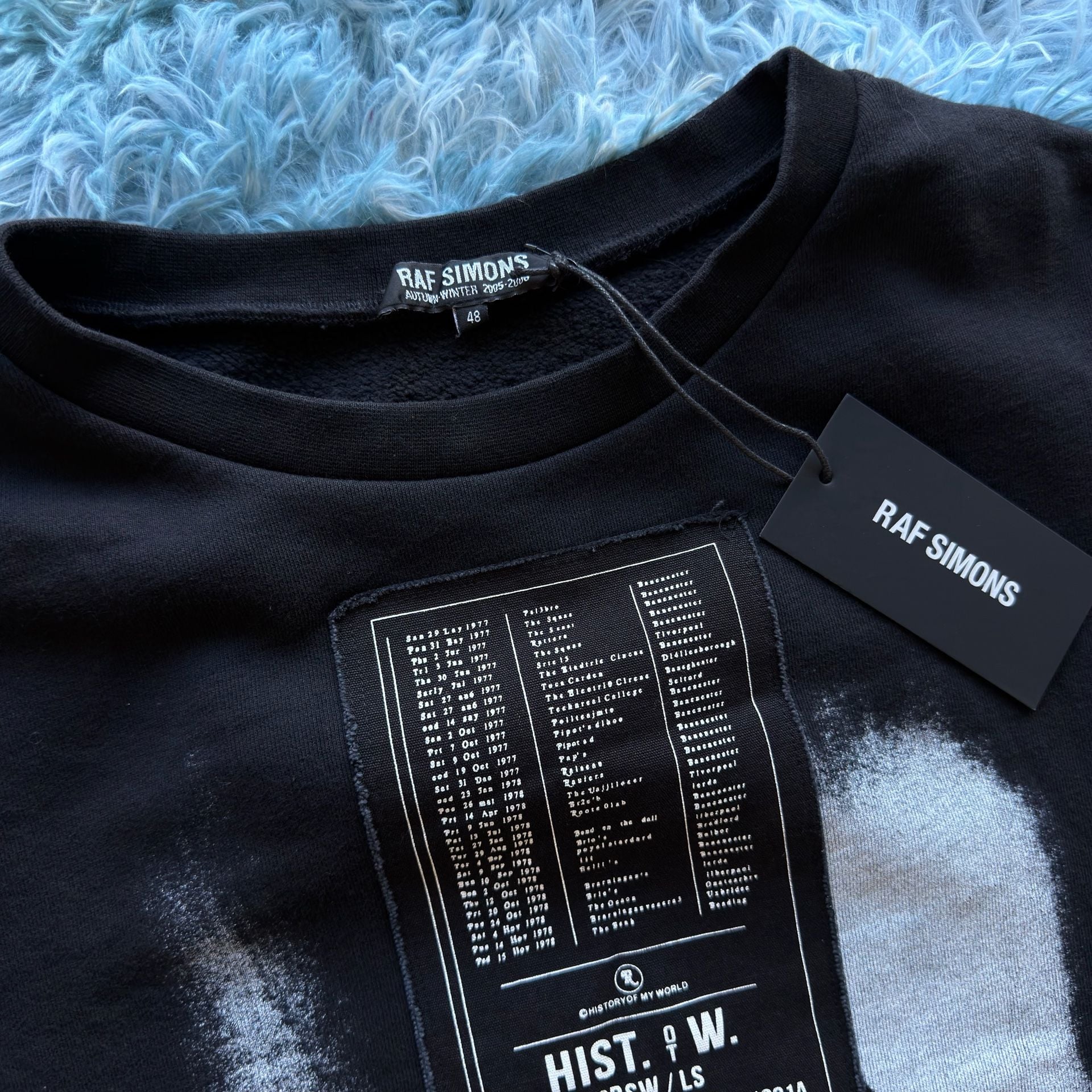 Raf Simons History of My World Alamo Sweatshirt Size 48 Black 4