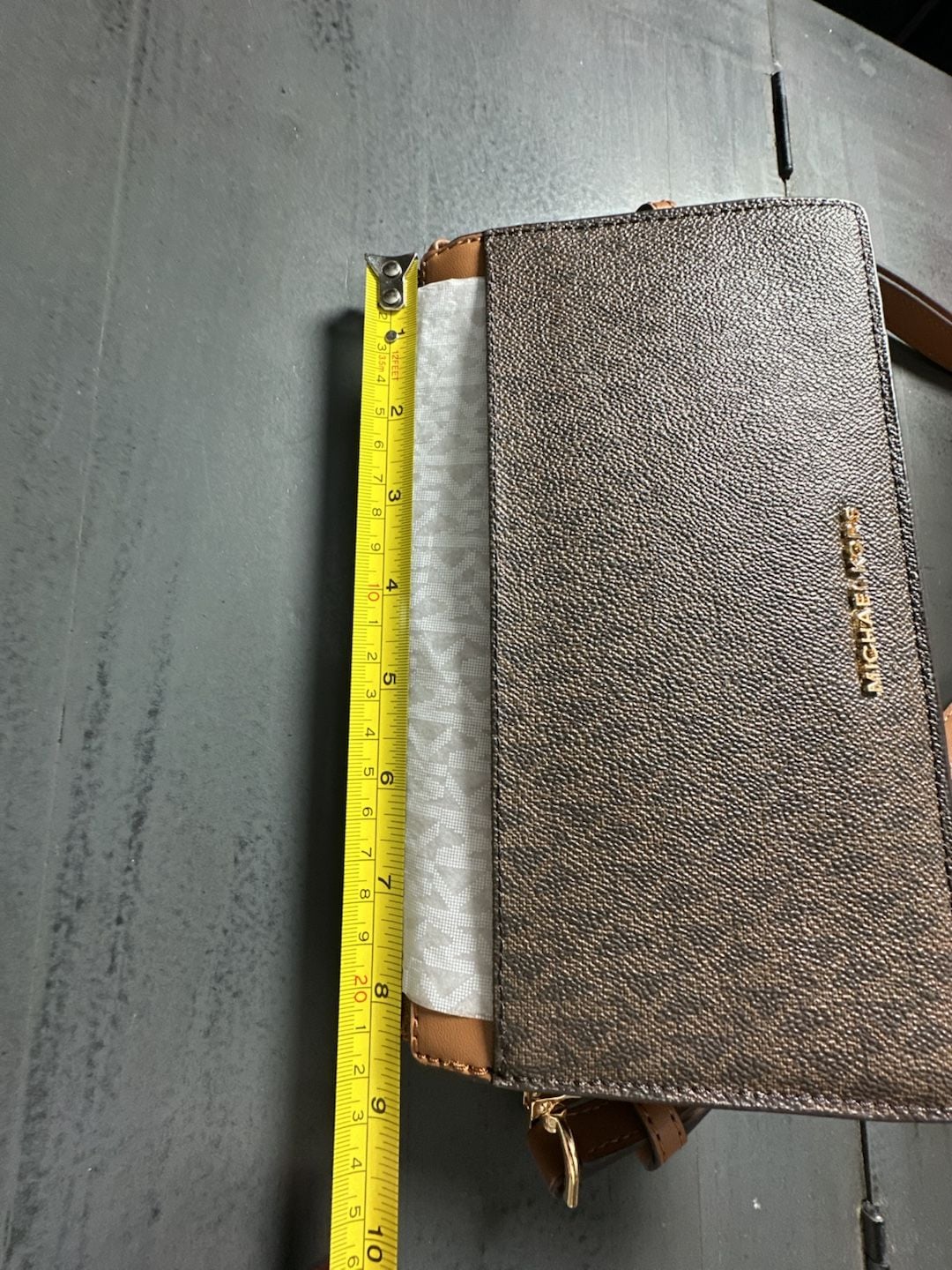 Michael Kors Ruby Small Double Zip Crossbody Bag Brown 10