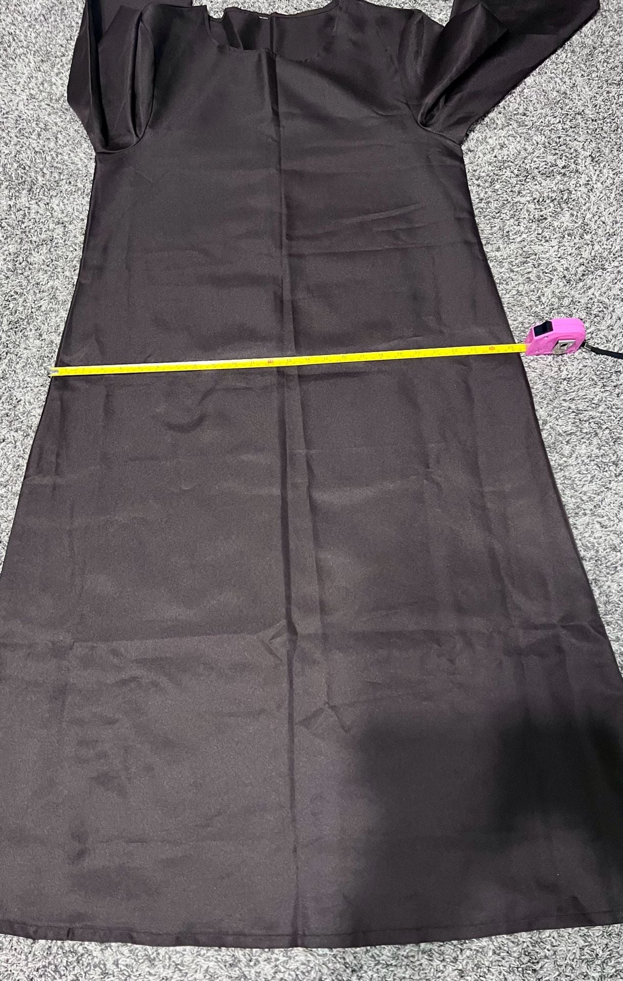 Brown Priest Monk Wizard Jedi Robe Halloween Costume with Cross Necklace 10