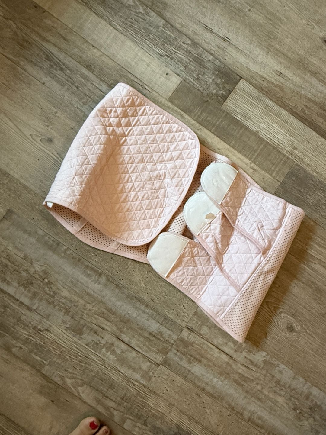 Postpartum Belly Wrap Size M Pink Quilted Support 5
