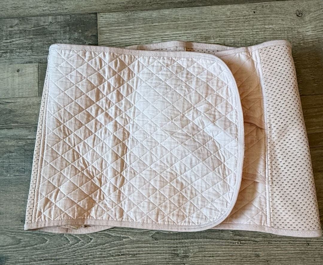 Postpartum Belly Wrap Size M Pink Quilted Support 2