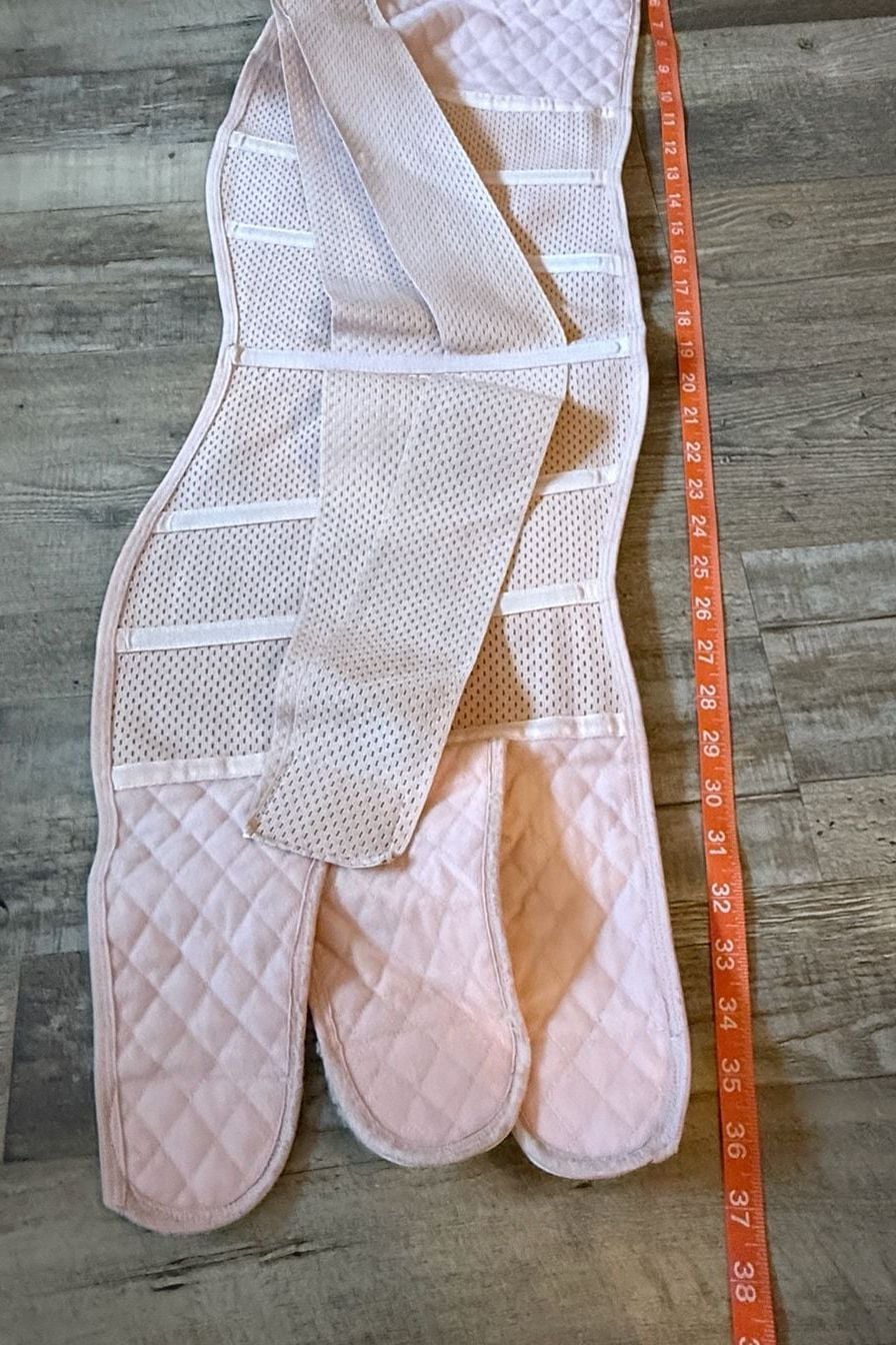 Postpartum Belly Wrap Size M Pink Quilted Support 3