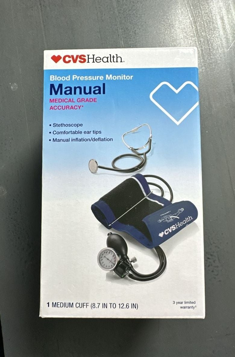 CVS Health Manual Blood Pressure Monitor Size Medium Cuff Stethoscope 1